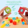 FENYAN Magnetic Building Blocks 60PCS, Multi-Style DIY Magnetic Blocks for