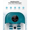 SPA4PIEDS Foot Spa Bath Massager with Heat, Bubble Jets, Red