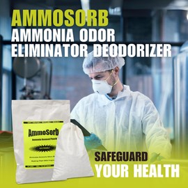 AMMOSORB Reusable Ammonia Smell Removal Deodorizer Pouch: Treats 300 Sq. Ft.