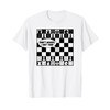 Funny Chess Shirt for Men Boys Checkerboard Chess Board Maglietta