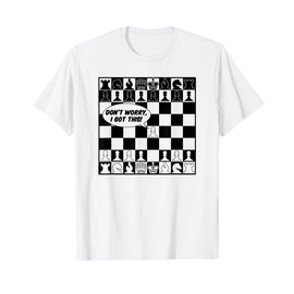 Funny Chess Shirt for Men Boys Checkerboard Chess Board Maglietta