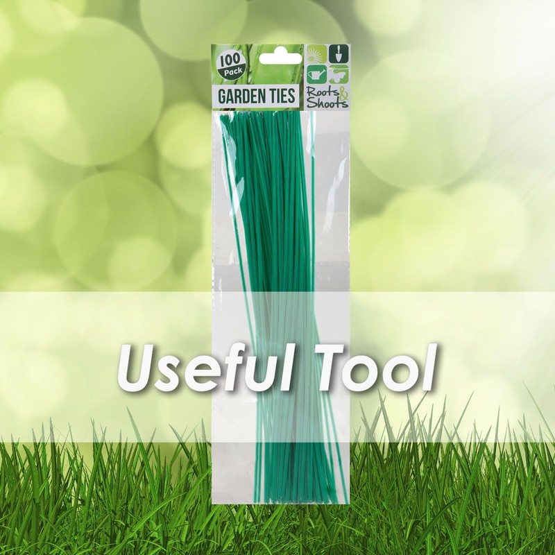VFM - Garden Ties 100Pk Green Gardening Tools Accessories Gardening