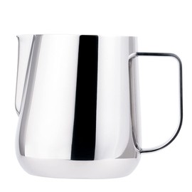watchget Milk Frothing Pitcher 500ml/17oz Stainless Steel Espresso Steaming Pitcher Milk Coffee Cappuccino Latte Art Barista Steam Pitcher Milk Frothing Jug