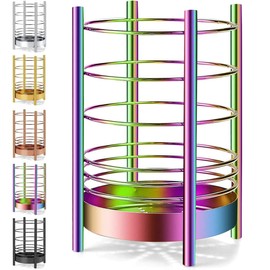 Evanda Desktop Utensil Holder, Rainbow Stainless Steel Cutlery Holder, Kitchen Cooking Utensils, Spoon Holder, Cutlery And Kitchenware Sorters