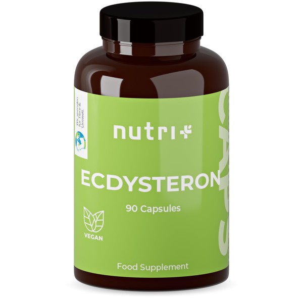 Ecdysteron Capsules High Dose + Vegan - 245mg per Capsule - 95% Beta-Ecdysterone - Cyanotis Arachnoideae Extract (Better Than Spinach) - 90 Capsules - Fitness & Bodybuilding
