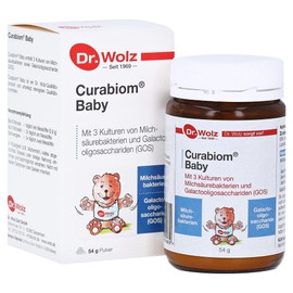 Curabiom Baby by Dr. Wolz, Specially for Babies and Pregnant Women, with Lactic Acid Bacteria and GOS, 54 g, 201