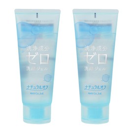 Max Natural Off Zero Cleaning Ingredients Facial Wash Gel, 5.3 oz (150 g), Set of 2, No Whisking Required, Moisturizing Ingredients, Facial Cleansing, Cosmetically Moisturizing Ingredients, Collagen,