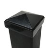 2.5" x 2.5" Aluminium Pyramid Post Cap for Metal Posts