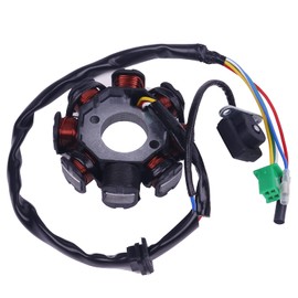 Glixal ATMT1-155-8 GY6 125cc 150cc 8 Coil Magneto Alternator Stator for 152QMI 157QMJ Chinese Scooter Moped ATV Go Kart Quad Engine