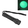 Green Light LED Flashlight Zoomable Portable Single Mode Green Hunting