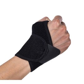 Adjustable Neoprene Wrist Support WRAP, Black
