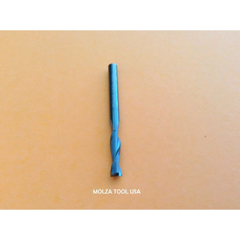 MOLZA TOOL CARBIDE UPSHEAR 1/8" DIAMETER 1/2 LOC WOOD ROUTER