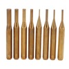 Brass Punch Set Porous Structure Detachable Ends 8 Different Sizes
