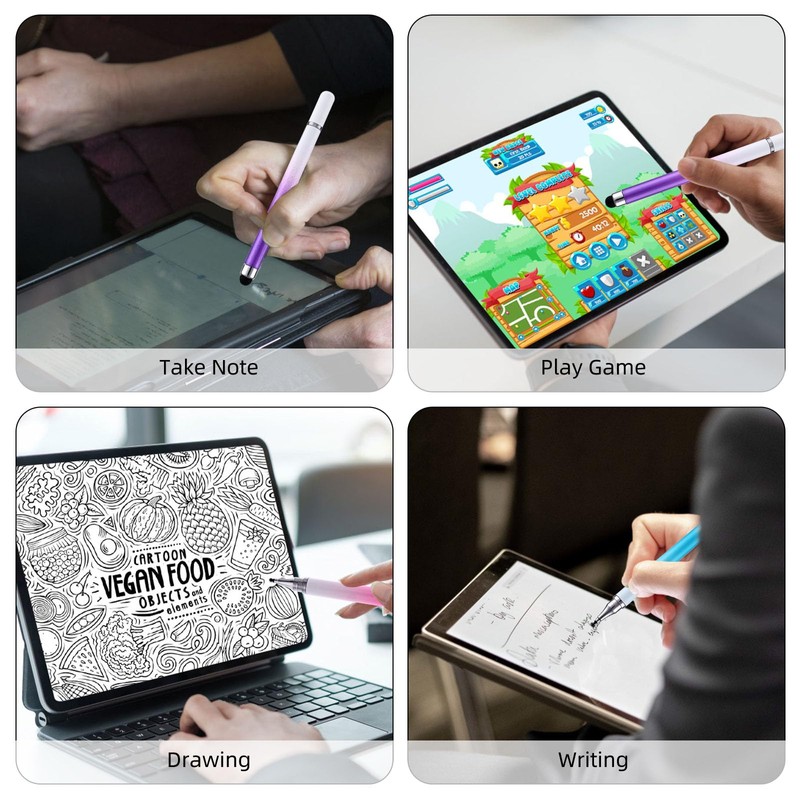 Amaxiu 2 in 1 Stylus Pens for Touch Screens,3 Pcs