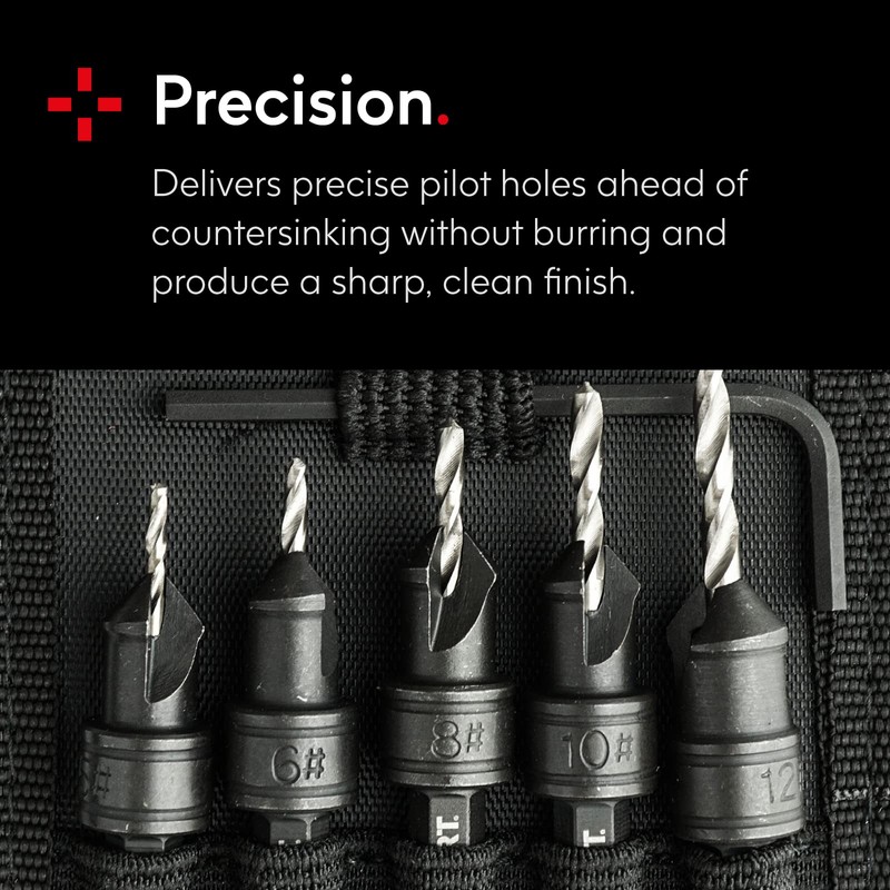 DART 1/4" Hex Quick Change Countersink Drill Bit Set -