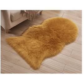 QIKEGooods Sofa Rug Floor Fuax Fur Rug Soft Fluffy Rug Faux Sheepskin Rug shaggy Carpet Mats for Living Room Bedroom Sofa Chair