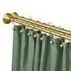 Utopia Alley Adjustable 72-Inch Double Shower Curtain Tension Rods -