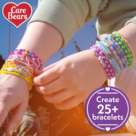Horizon Group USA Care Bears Rainbow Jewelry Kit: Make 20+ Bracelets with Charms & Beads, Age 6-8, Unisex, Multi-Color, Non-Foldable