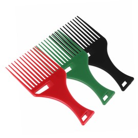 OATIPHO 3pcs Fork Comb Set for Afro and Curly Hair Lift Comb for Thick Hairdressing Suitable for Barbers and Personal Use