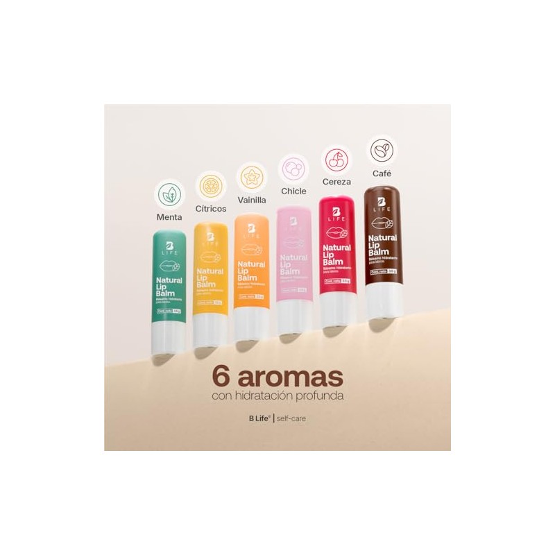 Kit De 6 Bálsamos Labiales En Barra