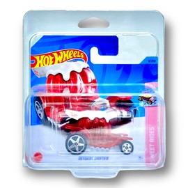 Hot Wheels Dessert Drifter (Red) 1/5 Sweet Rides 2023-8/250 (Short Card) *** COMES IN A KLAS CAR KEEPER PROTECTIVE COLLECTORS CASE *** HKJ90