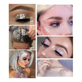 Paleta De Sombras De Ojos Con Lentejuelas De 16 Colores Con