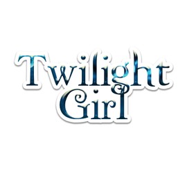 Bargain Max Decals Twlight Glitter Blue Girl Vampires Window Laptop Car Sticker 8"