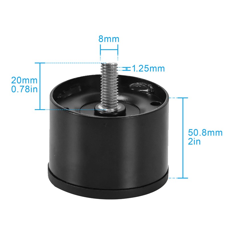 2 Inch Metal Bed Legs Replacement for Electric Adjustable Bed