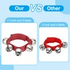 PATIKIL 2 Pcs Wrist Bells, 11in Ankle Bells Jingle Bells