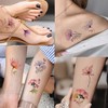 Tazimi 16 Sheets X-Ray Flower Temporary Tattoos for Women, Xray