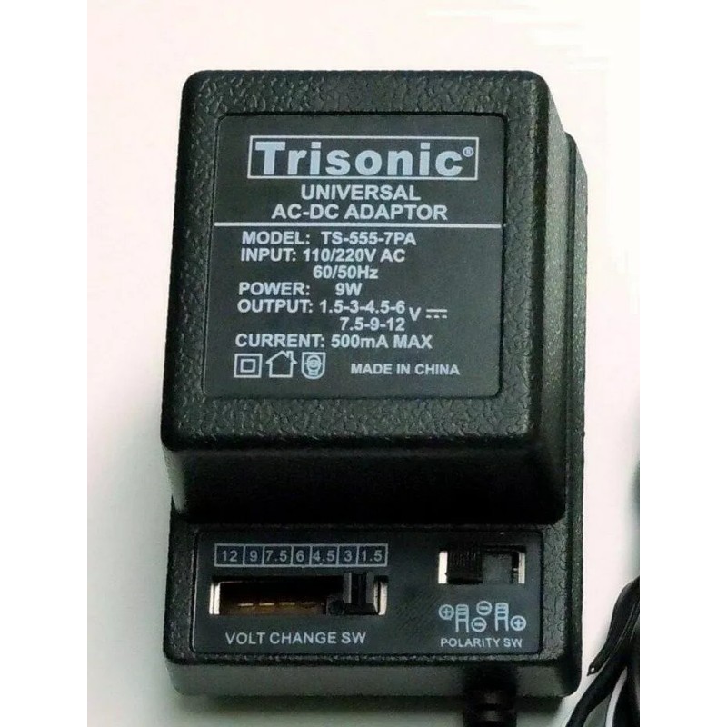 Trisonic Universal AC to DC Power Adapter - Output 7