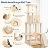 ABCPET Cat Tree Tower 63in Multi-Level Cat Tower for Indoor