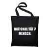 Sticker Man gegen Rassismus Jute Bag, Cloth Bag, Cotton Bag,