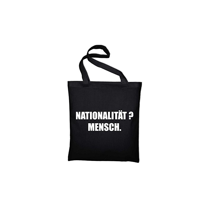 Sticker Man gegen Rassismus Jute Bag, Cloth Bag, Cotton Bag,