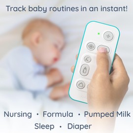 Nubo One-Touch Fastest Baby Tracker - Smart Baby Monitor for Tracking Sleep, Diaper, & Feeding - Mobile App, Alexa Skill and AI Predictions