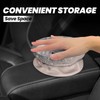 GYLILI Trendy Girly Lotus Silver Car Trash Can Leak Proof