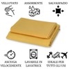 Casatessile Giallo Microfibre Hand Towels Pair 1 cm 40 x