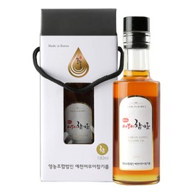[HELLO KFOOD] Yecheon OMUI Korean Traditional Sesame Oil (6.08oz/180 ml)-Cold Pressed Pure Oil 100% Korean Sesame Seed