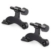 KOVOSCH 2 Pack Hinge Pin Door Stopper Black - Adjustable Heavy Duty Hinge Pin Door Stop with Black Rubber Bumper Tips