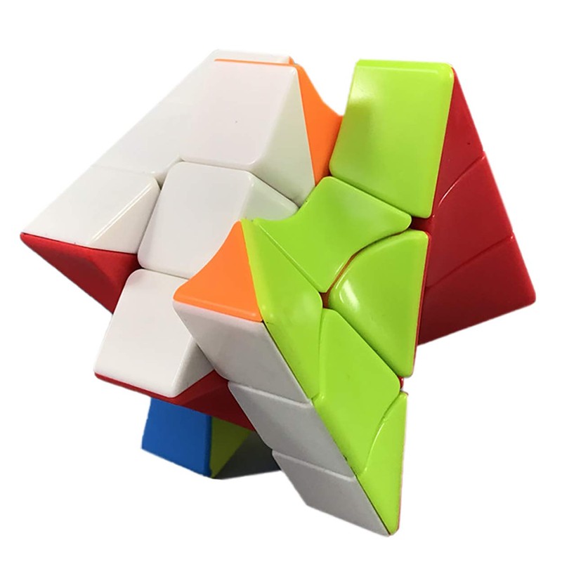 Cube Twist 3x3 Stickerelss Speed Cube Vivid Color Magic Puzzle