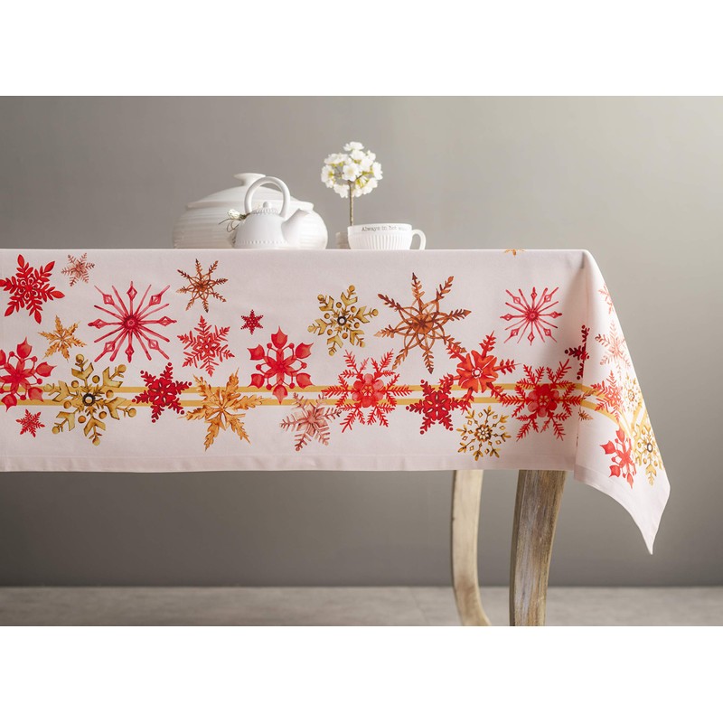 Maison d' Hermine Crystal Star 100% Cotton Tablecloth Kitchen Dining
