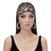 MILAKOO Leopard Print Headband Big Grommet Eyelet Design Y2K Vintage