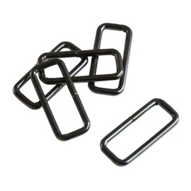 Nippon String Button Trading Square Kang, Width 0.8 inches (21 mm), 30 Pieces, Black Nickel S23-11