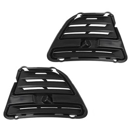 G-PLUS Front Bumper Fog Light Cover Set Compatible with 2013-2014 Ford Mustang Base/GT/Boss 302 FO1039134, FO1038134 Fog Light Cover Pair