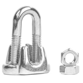 Premier Stainless Solutions Heavy Duty Stainless Steel Wire Rope Clips for 1/4” Cables, T316 Marine Grade – Lot of 10 (All Sizes Available)