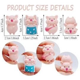 12Pcs Animal Refrigerator Pasted with Fridge Magnet,Hdtyyln Magnetic White Board Or Blackboard Creative Cute Pig Shaped Magnet Resin (A)