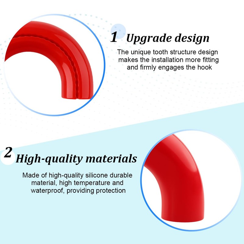 2 Pack Front Tow Hook Covers Replacement for 84905-47010, Red
