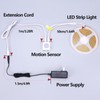 GOMING Motion Sensor COB LED Light Strip 16.4ft(5M) Natural White