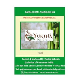 Bamboo Silica | Banslochan | Bamboo Manna| Vanshlochan | Bambusa Arundinaces | Tabasheer | Tabashir | Bamboo Silica - 100g/3.5 oz