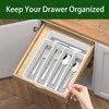 Loyareal Silverware Organizer Utenisl Organizer Holder Kitchen Drawer Organizer Plastic